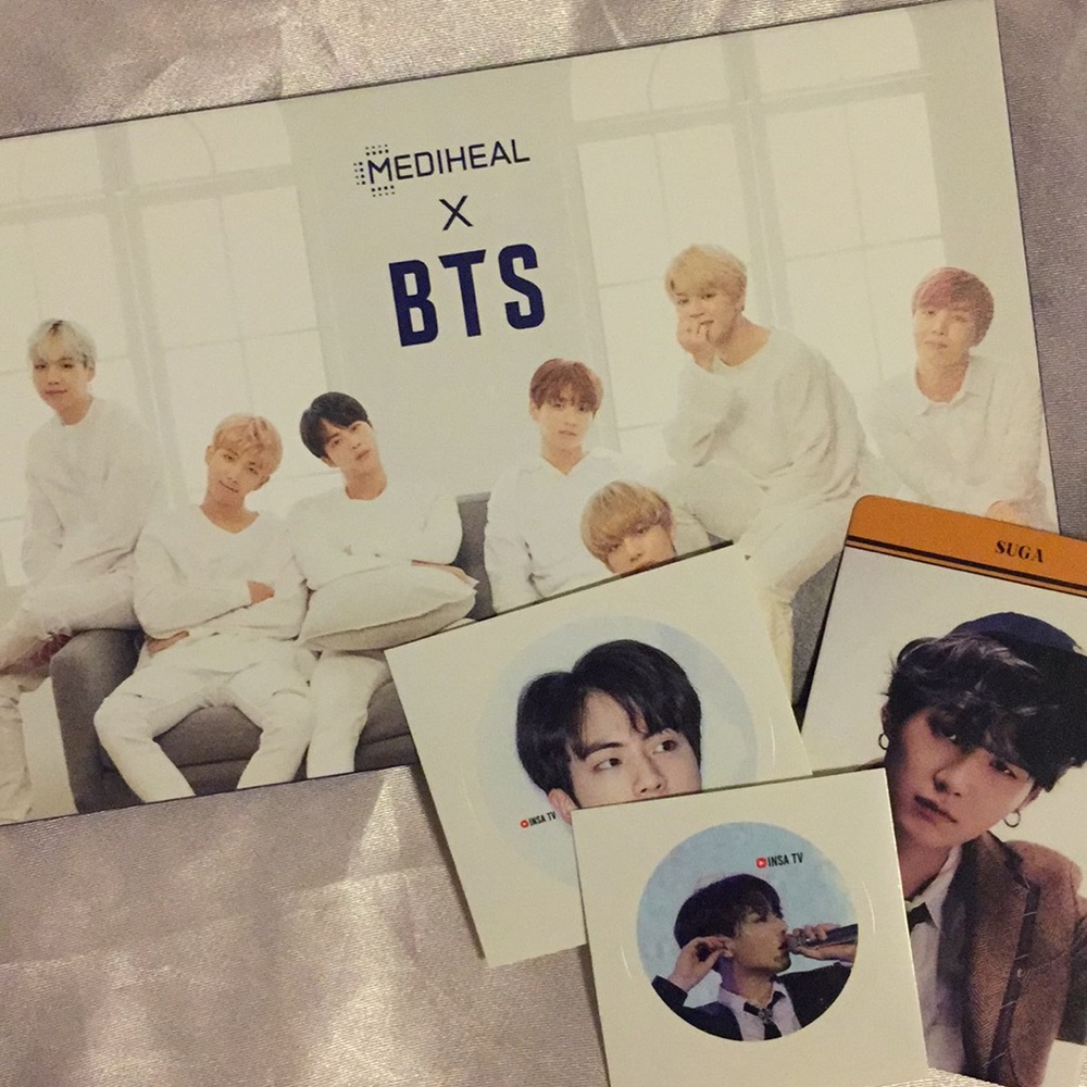 BTS photo cards and stickers set